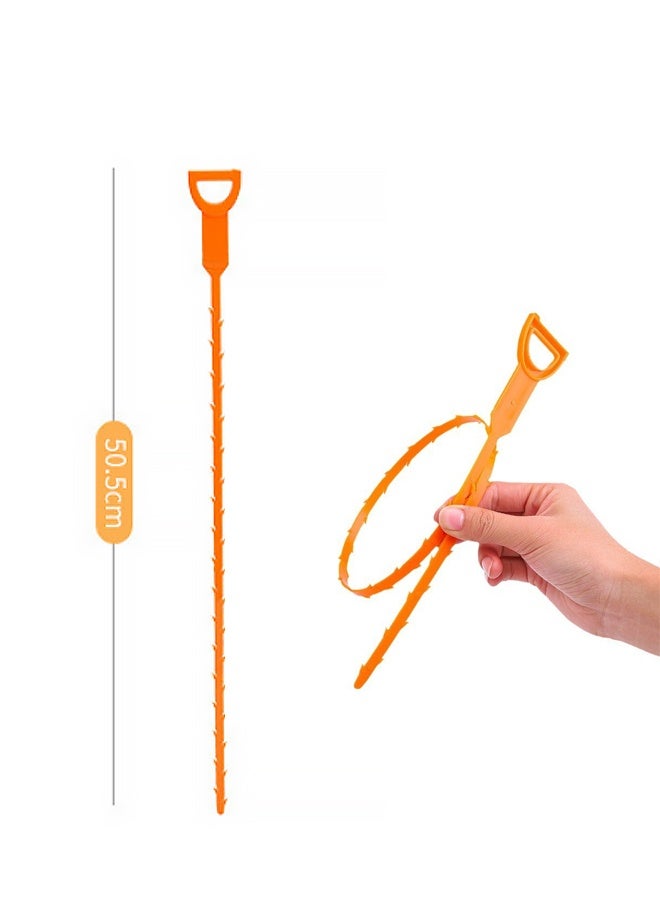 6PCS Drain Clog Remover, Drain Hair Remover Plumbing Snake, Drain Cleaner Hair Clog Remover, Easy & Quik to Use on Most Drains - Image 2